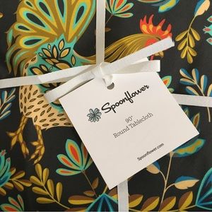 New Spoonflower 90 inch tablecloth